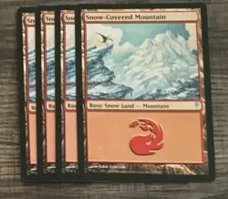 Choose your Snow Covered Land Magic the Gathering Coldsnap Ice Age MtG - Image 3