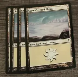 Choose your Snow Covered Land Magic the Gathering Coldsnap Ice Age MtG - Image 4