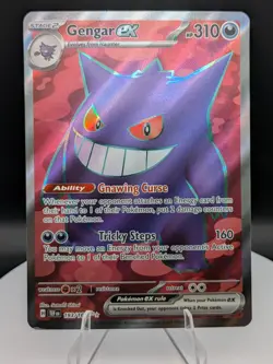 Pokemon TCG: Temporal Forces (193/162): Gengar EX Full Art Ultra Rare (NM) - Image 1