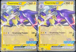 2025 POKEMON TOXTRICITY EX BLACK STAR PROMO SVP 215 2 CARD LOT - Image 1