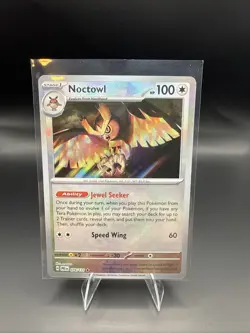 MasterBall Pokemon Noctowl 078/131 Sv: Prismatic Evolutions Rare Master Ball - Image 2