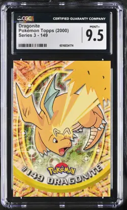 CGC 9.5 Dragonite #149 Pokemon Topps Series 3 2000 Pokemon Card - Image 1