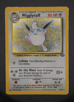 Wigglytuff 16/64 - Jungle Set - Holo Rare - Pokemon TCG - MP - Vintage 1999 - Image 1