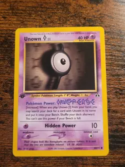 UNOWN 68/75 NEO DISCOVERY 1ST EDITION POKEMON LP - Image 1