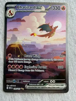 Charizard ex 199/165 SIR Sv: Scarlet & Violet 151 Holo Pokemon TCG - NM - Image 1