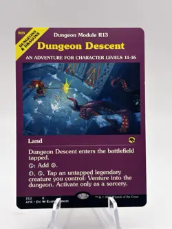 Dungeon Descent 352 Showcase Adventures in the Forgotten Realms AFR MTG NM - Image 1