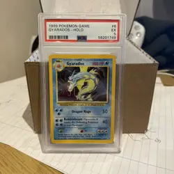 Pokemon TCG Gyarados Base Set 6/102 Holo Unlimited Holo Rare PSA 5 - Image 1
