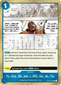 Follow Me and I Will Guide You OP10-059 R - One Piece - Royal Blood - Image 1