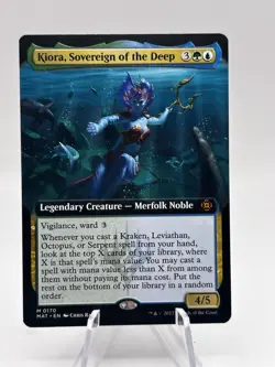 Kiora, Sovereign of the Deep 0170 Extended Art MOM: The Aftermath MAT MTG NM - Image 1