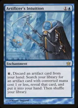 MTG LP English Artificer's Intuition (5DN-023) - Fifth Dawn - Image 1