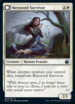 Bereaved Survivor / Dauntless Avenger -Foil Near Mint MTG - Image 1