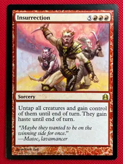 MTG 1X Insurrection X1 Commander 2011 Magic - NM - Image 1