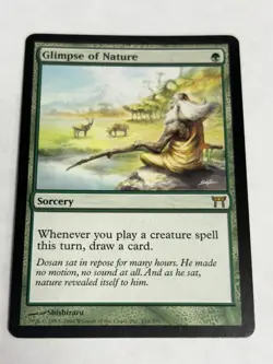 Glimpse of Nature MTG Champions of Kamigawa SP/NM Free Shipping! - Image 2