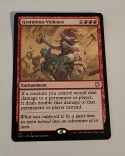 MtG Gratuitous Violence (AFC-127) Rare English MINT - Image 1