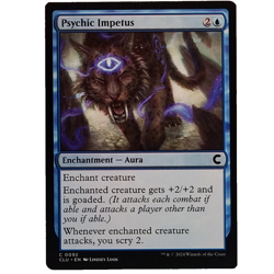 x4 Psychic Impetus CLU MTG M/NM Playset Common Blue Enchantment Aura TCG CCG - Image 1