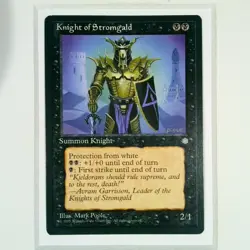 Knight of Stromgald Ice Age 1995 Magic The Gathering MTG Uncommon Heavily Played - Image 1