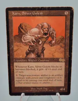 Karn, Silver Golem x1 MTG Urza's Saga Magic Damaged DMG English - Image 1