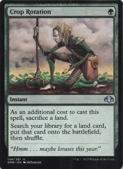 Crop Rotation Dominaria Remastered Regular Uncommon #154 NM MTG - Image 1