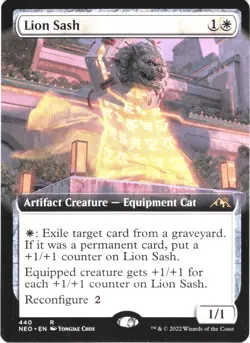 Lion Sash #440 Kamigawa: Neon Dynasty Extended Art Regular Rare - Image 1