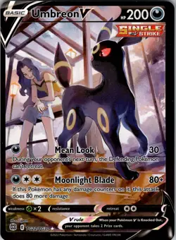 Umbreon V Ultra Rare SWSH09: Brilliant Stars Trainer Gallery TG22/TG30 NM Holo - Image 1