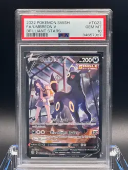 PSA 10 GEM MT 💎 - Umbreon V TG22/TG30 Brilliant Stars Trainer Gallery Holo - Image 1