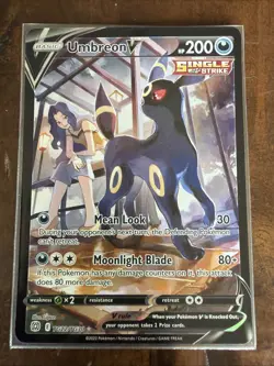 Umbreon v TG22/TG30 Swsh09 Trainer Gallery Ultra Rare Holo Card Brilliant Stars - Image 1