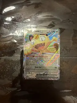 Meowth ex 062/088 DOUBLE RARE HOLO Perfect Order Pokemon TCG English Foil - Image 1