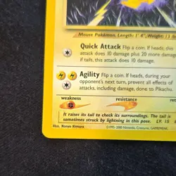 Pokemon Pikachu 70/111 Neo Genesis Common Basic Regular Unlimited 2000 Card - Image 3