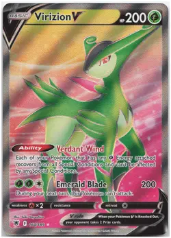 Virizion V (Full Art) - 164/189 SWSH10 SWSH10: Astral Radiance NM - Pokemon TCG - Image 1