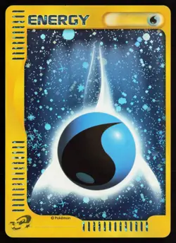 2002 Pokemon Japanese Water Energy Holo Mcdonalds Promo E Series Swirls LP+ - Image 1