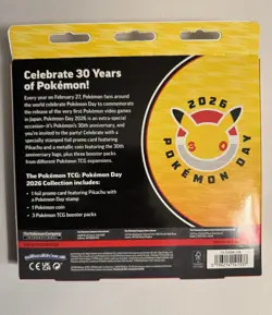 Pokemon TCG Pokemon Day 2026 Box - Pikachu Promo Card, Coin & 3 Booster Packs - Image 2