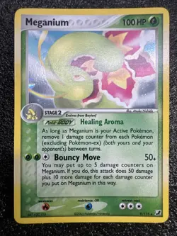 Pokemon TCG Meganium Unseen Forces 9/115 Holo Rare Ruby Sapphire - Image 3