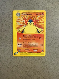 Pokemon Typhlosion Expedition Base Set 64/165 Rare LP - Image 1