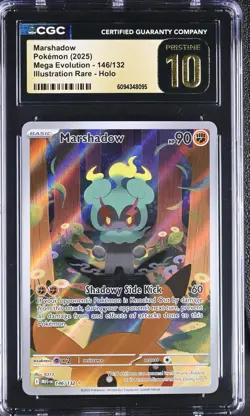 Pokemon Marshadow Mega Evolution Illustration Rare #146 CGC 10 Pristine - Image 1