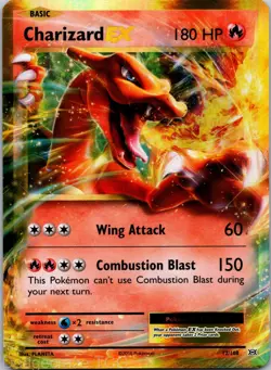 Charizard EX 12/108 Holo Rare EX Evolutions Pokemon NM - Image 1