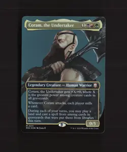 Coram, the Undertaker 11 Commander Modern Horizons 3 BORDERLESS FOIL MTG Card - Image 1