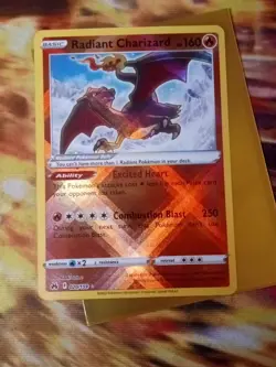 Pokemon TCG Radiant Charizard Crown Zenith 020/159 Holo Radiant Rare - Image 1