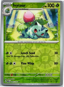 Ivysaur - - SV: Scarlet & Violet 151 002/165 - Uncommon - NM Pokemon TCG - Image 1