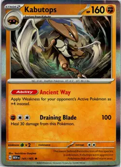 Kabutops - SV: Scarlet & Violet 151 141/165 - Rare - NM Pokemon TCG - Image 1