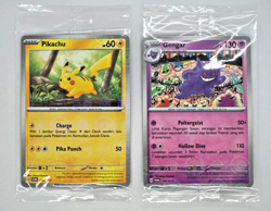 Special Pokemon TCG Indonesia Pikachu Gengar Promo Reverse Holo Poke Ball 151 - Image 1