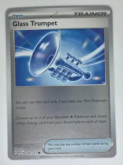 Glass Trumpet - 189/217 - Reverse Holo - C - Pokemon ME: Ascended Heroes - - NM - Image 1
