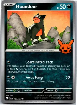 Houndour - Trick or Trade BOOster 2024 131/197 - Common - NM Pokemon TCG - Image 1