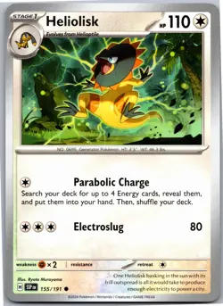Heliolisk - SV08: Surging Sparks 155/191 - Common - NM Pokemon TCG - Image 1