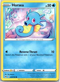 Horsea - SWSH11: Lost Origin 035/196 - Common - NM Pokemon TCG - Image 1