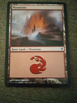 10x MOUNTAIN Basic lands 76/80- Duel Decks: Sorin vs. Tibalt FREE SHIPPING MTG - Image 1