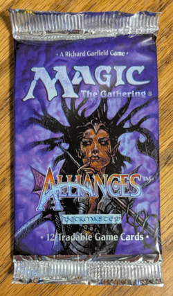 MTG - Alliances Booster Pack - Magic the Gathering Factory Sealed 1996 - Image 1