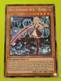 Yu-Gi-Oh Sky Striker Ace - Raye 1st Edition Secret Rare MP19-EN259 Nm - Image 1