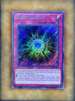 Yugioh Empty Machine BLRR-EN027 Secret Rare 1st Ed NM - Image 1