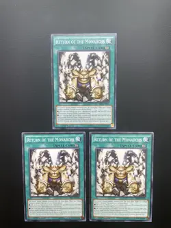 Yugioh Return Of The Monarchs SR01-EN026 1st Edition Common LP X3 - Image 1