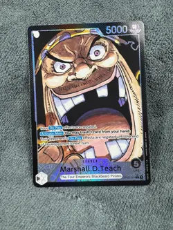 One Piece TCG Marshall.D.Teach OP09-081 Leader Alt Art Near Mint English - Image 1